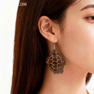 Hot Sale Painting Wood Earrings Premium Design
